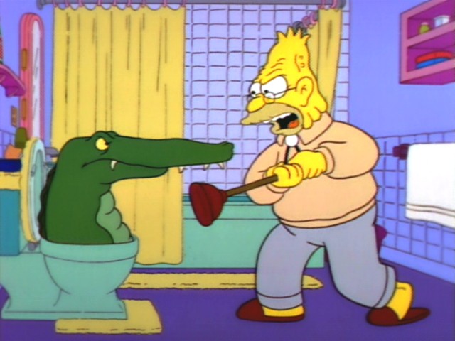 Resultado de imagen de the simpsons alligator