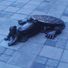 Hunting Sewergator Sculpture